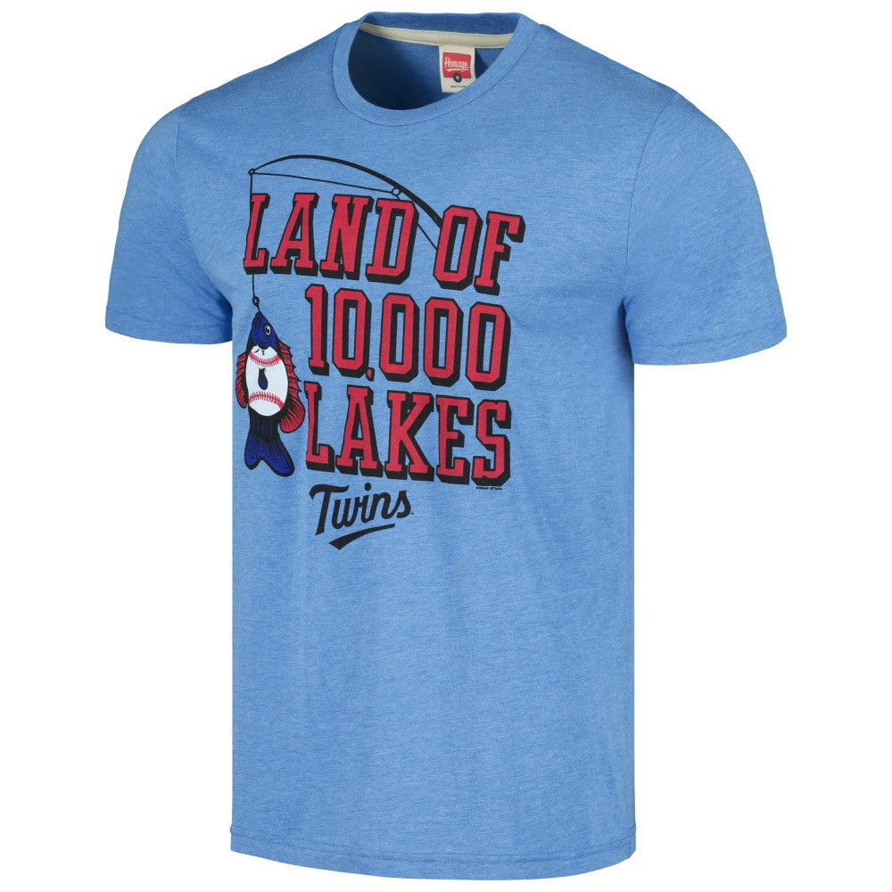 Minnesota Twins Homage Land of 10,000 Lakes Hyper Local Tri-Blend T-Shirt Online