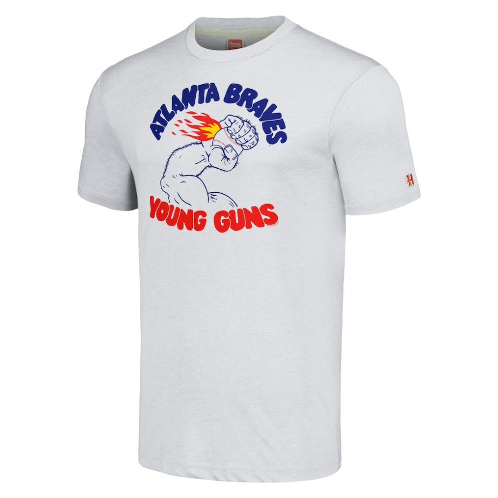 Atlanta Braves Homage Doodle Collection Young Guns Tri-Blend T-Shirt Near Me