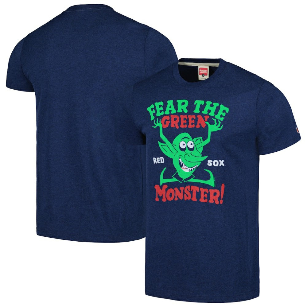 Boston Red Sox Homage Doodle Collection The Green Monster Tri-Blend T-Shirt Near Me