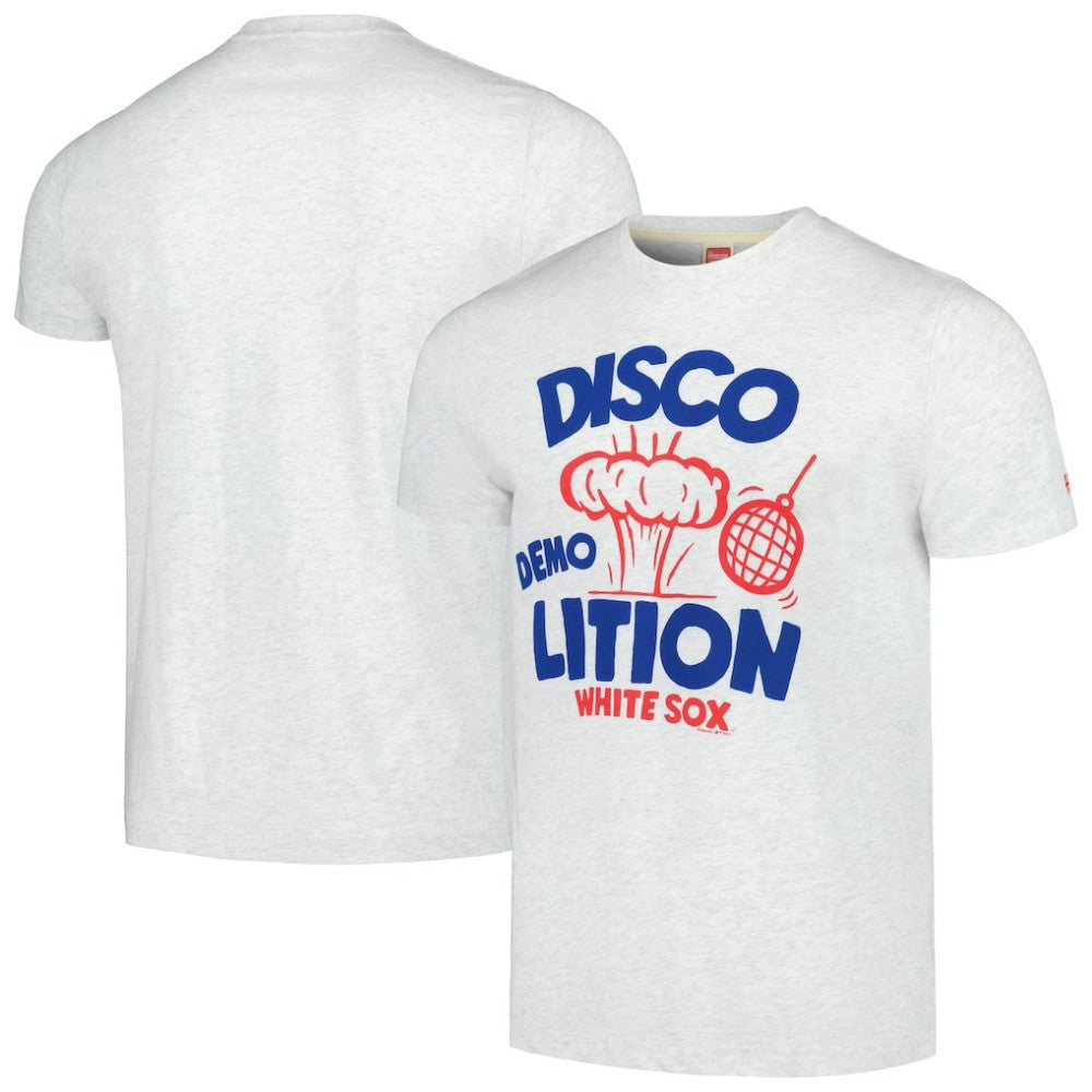 Chicago White Sox Homage Doodle Collection Disco Demolition Tri-Blend T-Shirt for sale