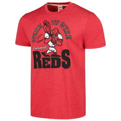 Cincinnati Reds Homage Doodle Collection Wire to Wire Tri-Blend T-Shirt Online