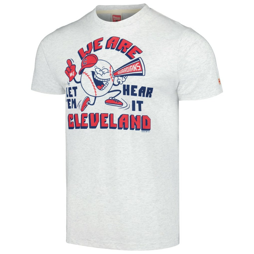 Cleveland Guardians Homage Doodle Collection We Are Cleveland Tri-Blend T-Shirt Discount