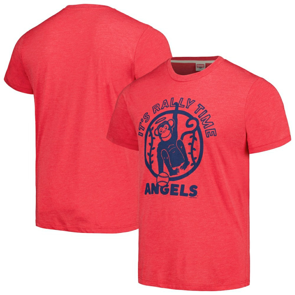 Los Angeles Angels Homage Doodle Collection It's Rally Time Tri-Blend T-Shirt Sale