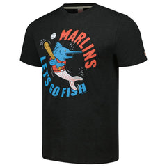 Miami Marlins Homage Doodle Collection Let's Go Fish Tri-Blend T-Shirt Online