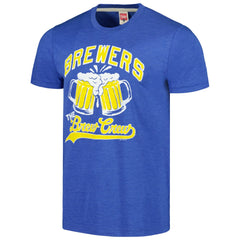 Milwaukee Brewers Homage Doodle Collection The Brew Crew Tri-Blend T-Shirt Outlet