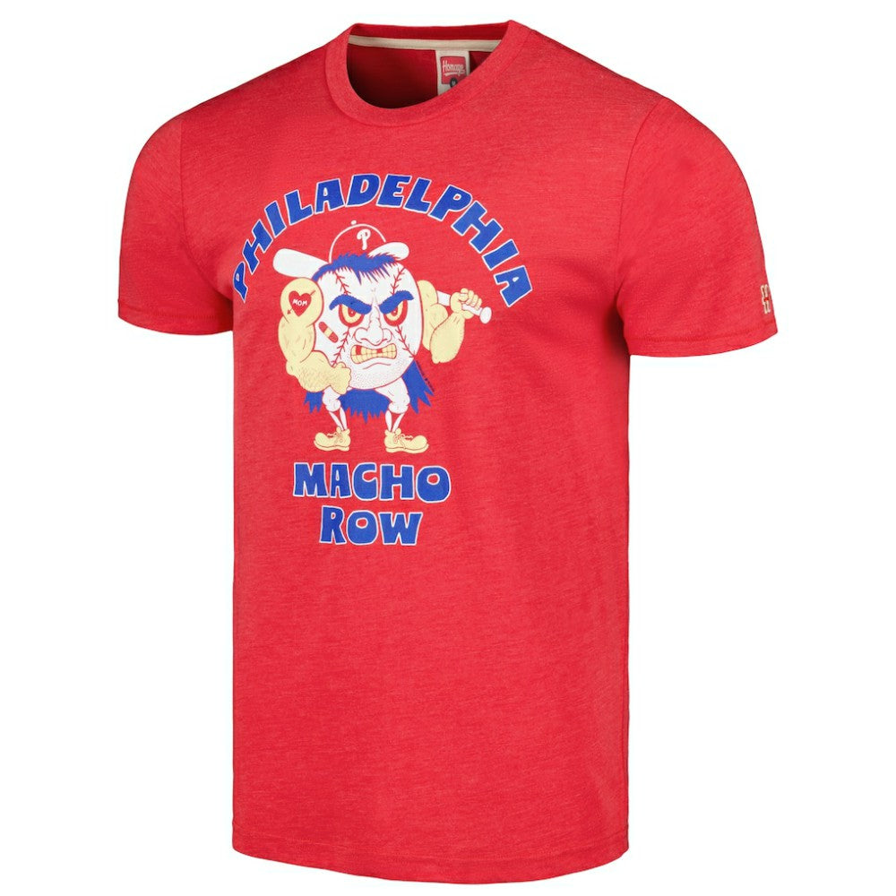 Philadelphia Phillies Homage Doodle Collection Macho Row Tri-Blend T-Shirt for sale