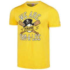 Pittsburgh Pirates Homage Doodle Collection We Are Fam-A-Lee Tri-Blend T-Shirt Near Me