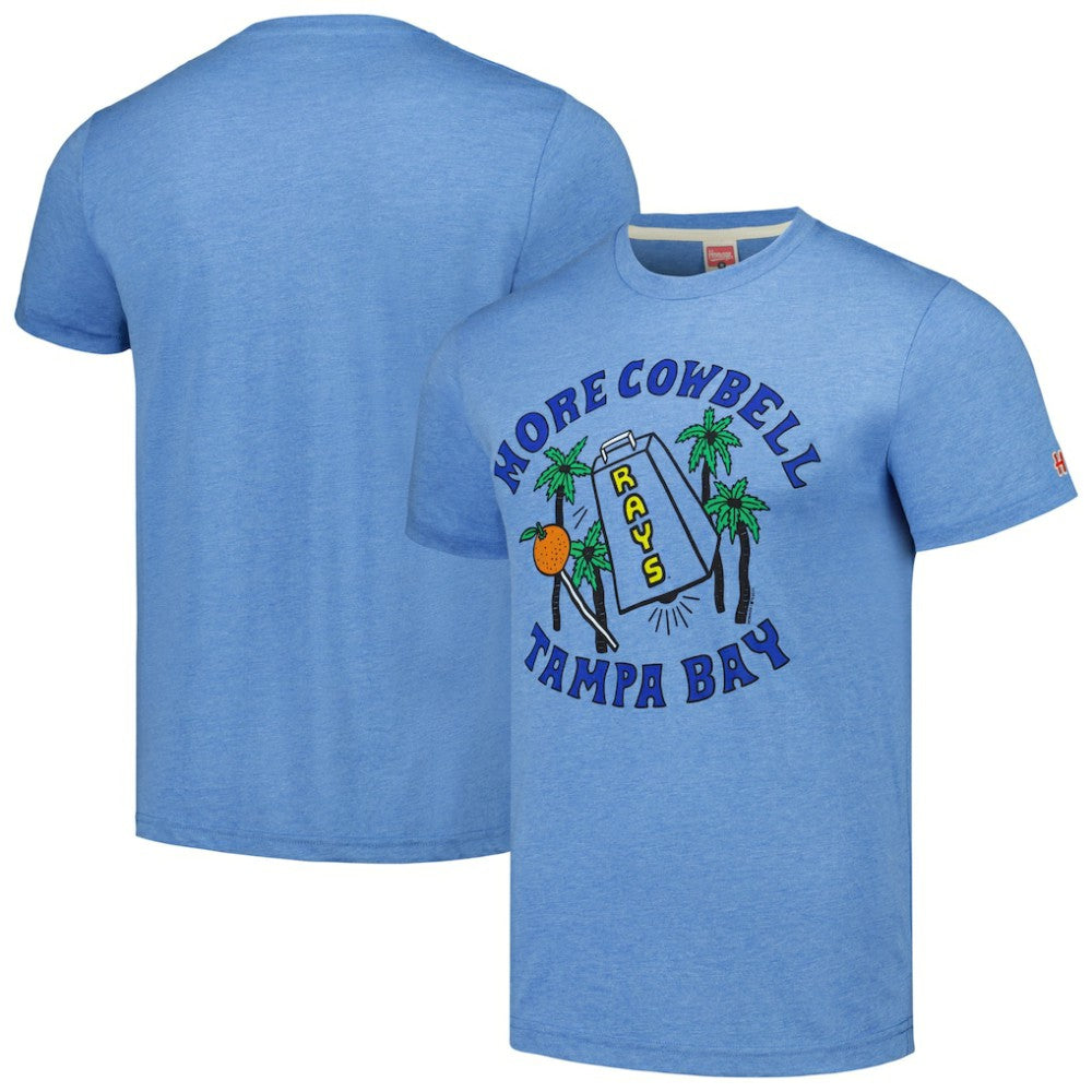 Tampa Bay Rays Homage Doodle Collection More Cowbell Tri-Blend T-Shirt Near Me