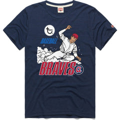 Atlanta Braves Homage x Topps Tri-Blend T-Shirt Discount