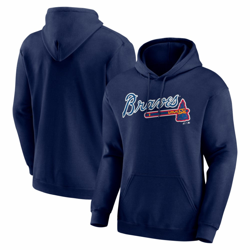 Atlanta Braves Logo Athletic Wordmark Hoodie Outlet