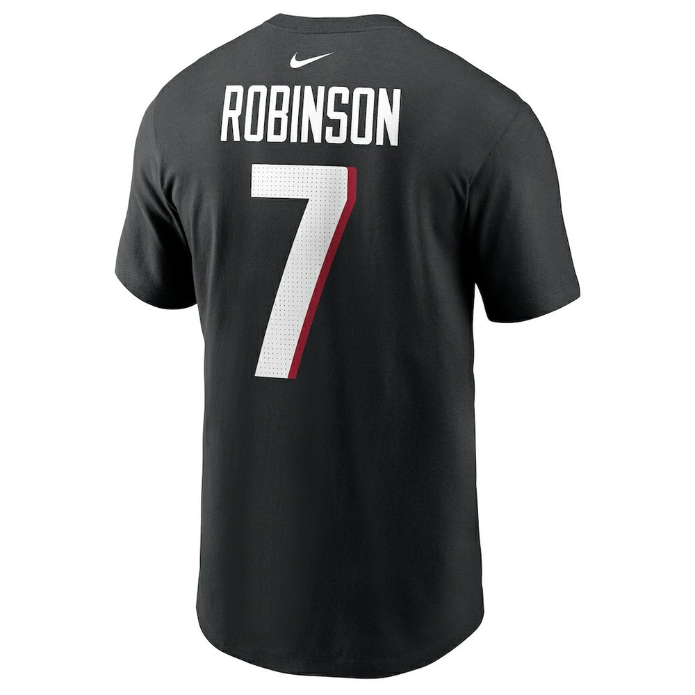 Bijan Robinson Atlanta Falcons Player Name & Number T-Shirt - Black - Nike