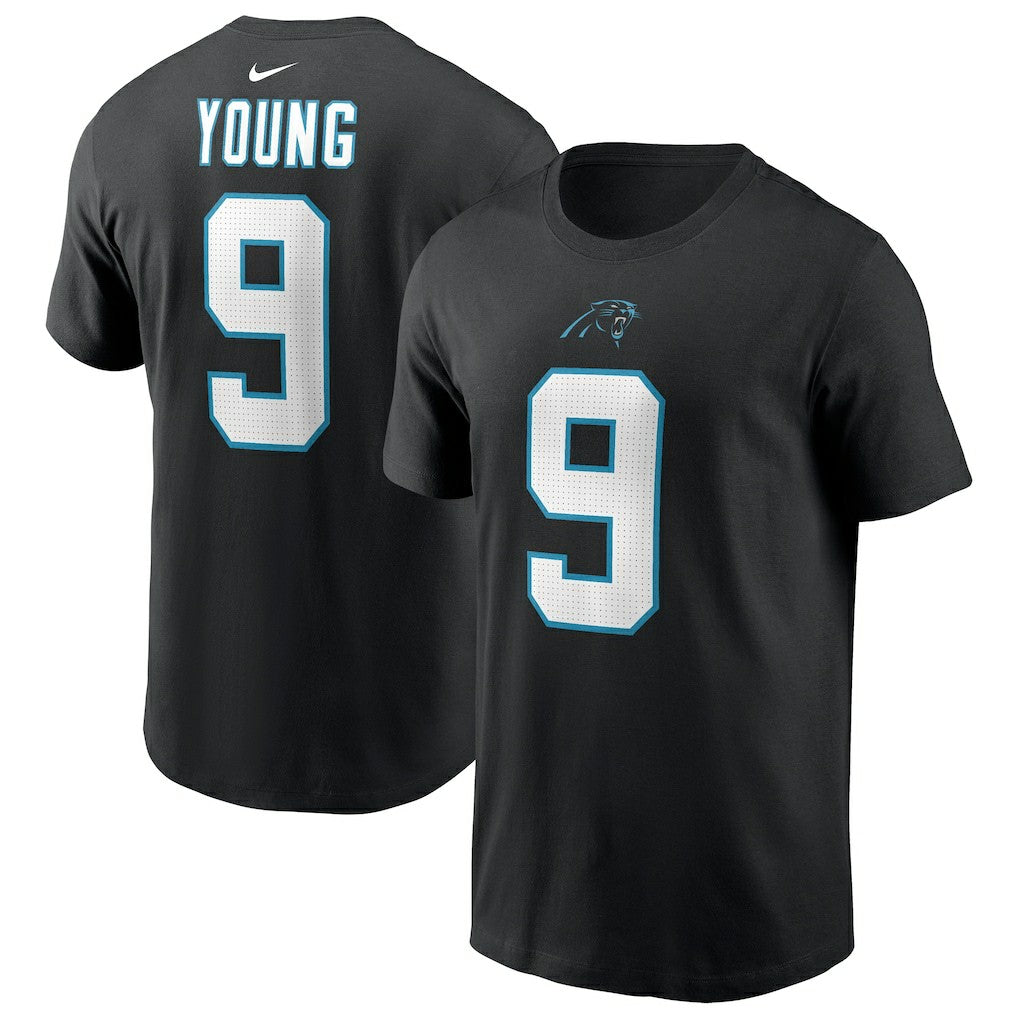 Bryce Young Carolina Panthers Player Name & Number T-Shirt - Black - Nike
