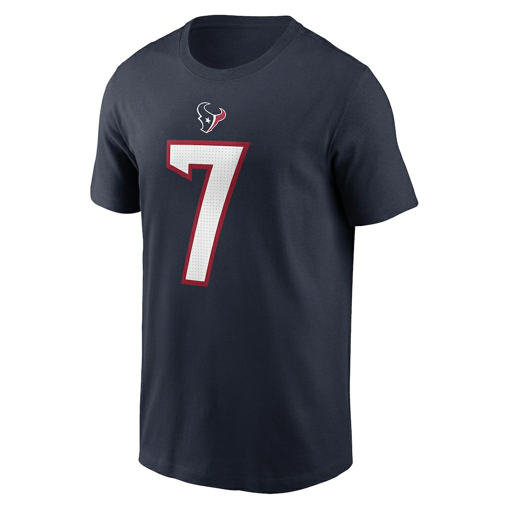 C.J. Stroud Houston Texans Player Name & Number T-Shirt - Navy - Nike