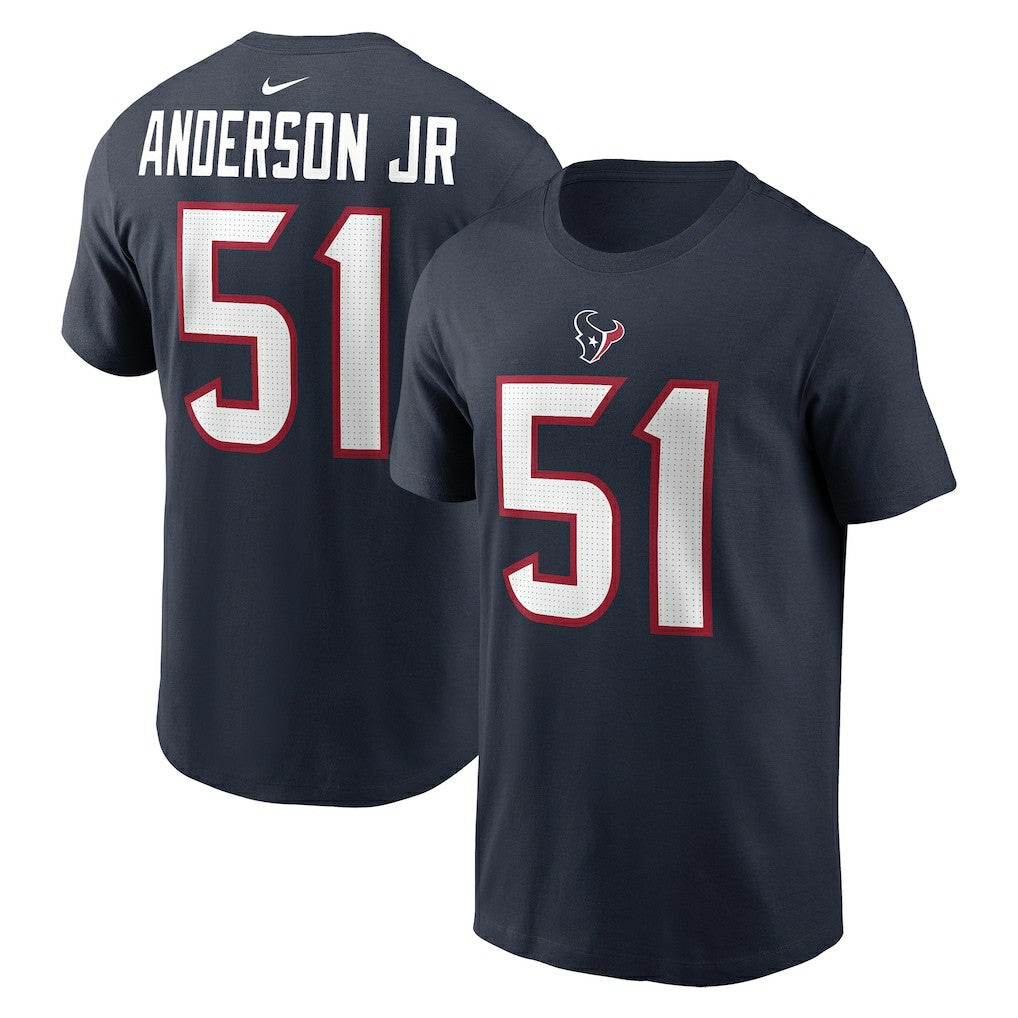 Will Anderson Jr. Houston Texans Player Name & Number T-Shirt - Navy - Nike