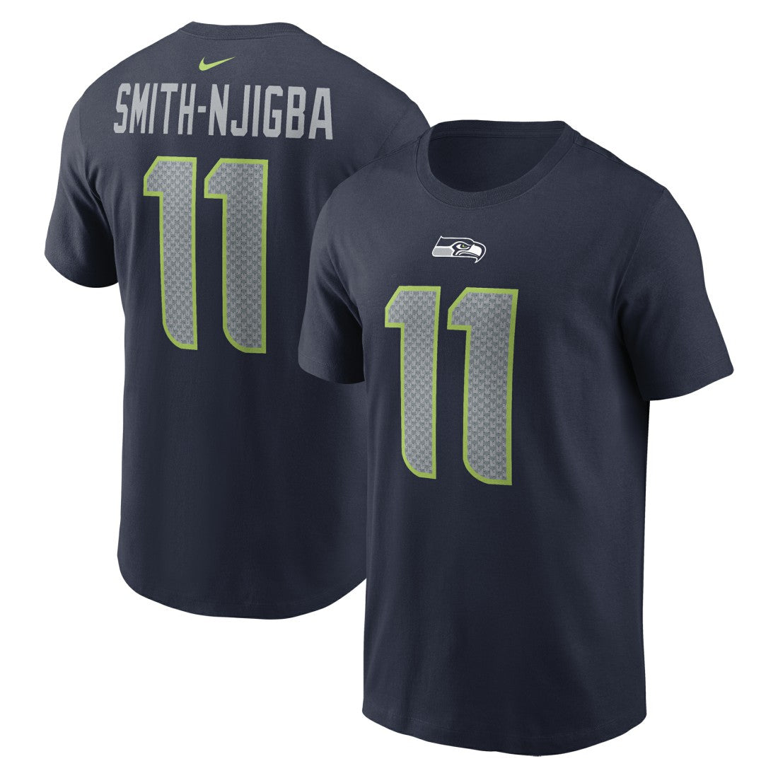Jaxon Smith-Njigba Seattle Seahawks Player Name & Number T-Shirt - Navy - Nike
