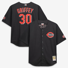 Ken Griffey Jr. Cincinnati Reds Mitchell & Ness Big & Tall Cooperstown Mesh Batting Practice Jersey for sale