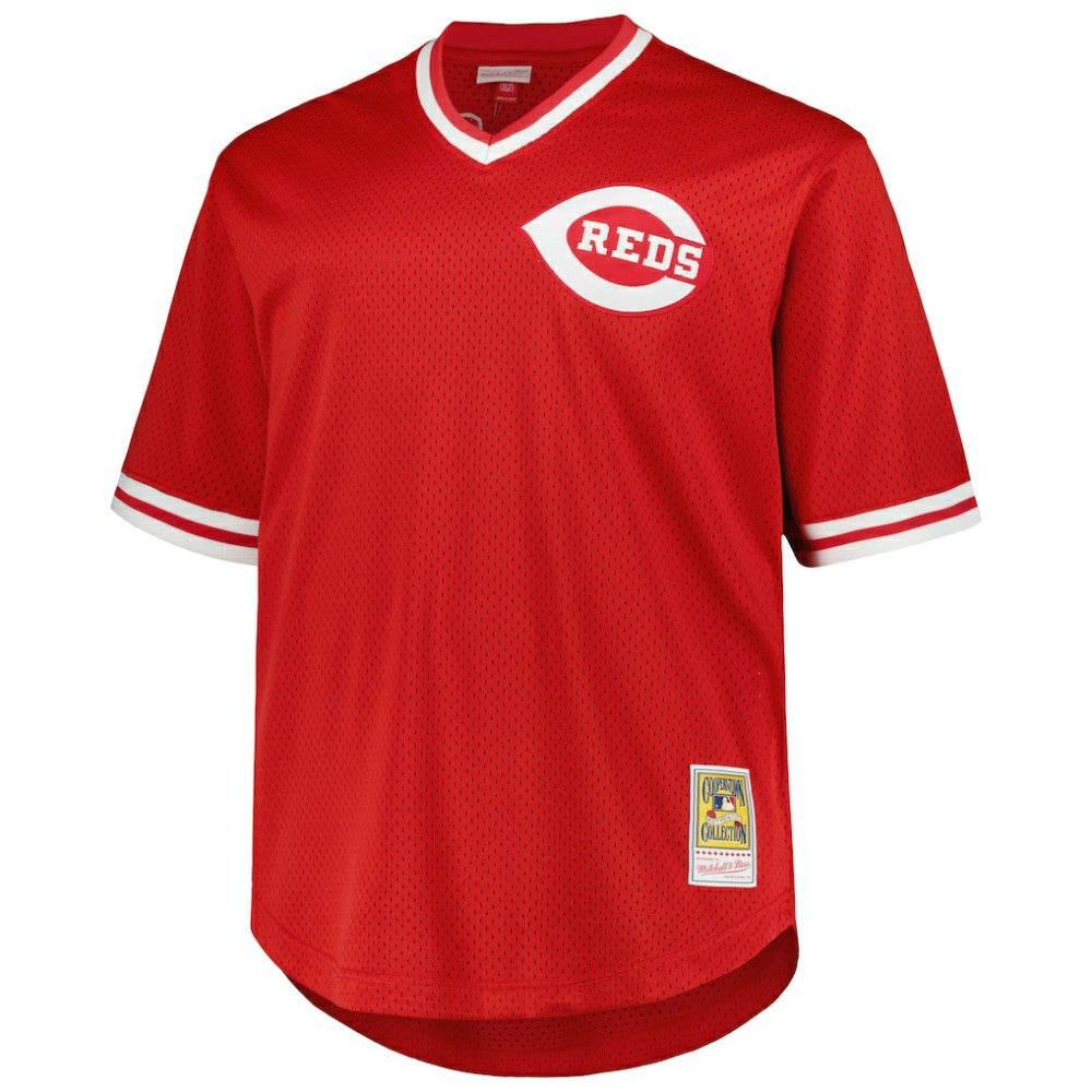 Pete Rose Cincinnati Reds Mitchell & Ness 1984 Cooperstown Collection Mesh Pullover Jersey Discount