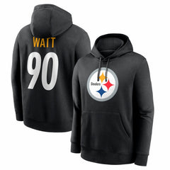 T.J. Watt Pittsburgh Steelers Name & Number Fleece Hoodie - Black - Nike