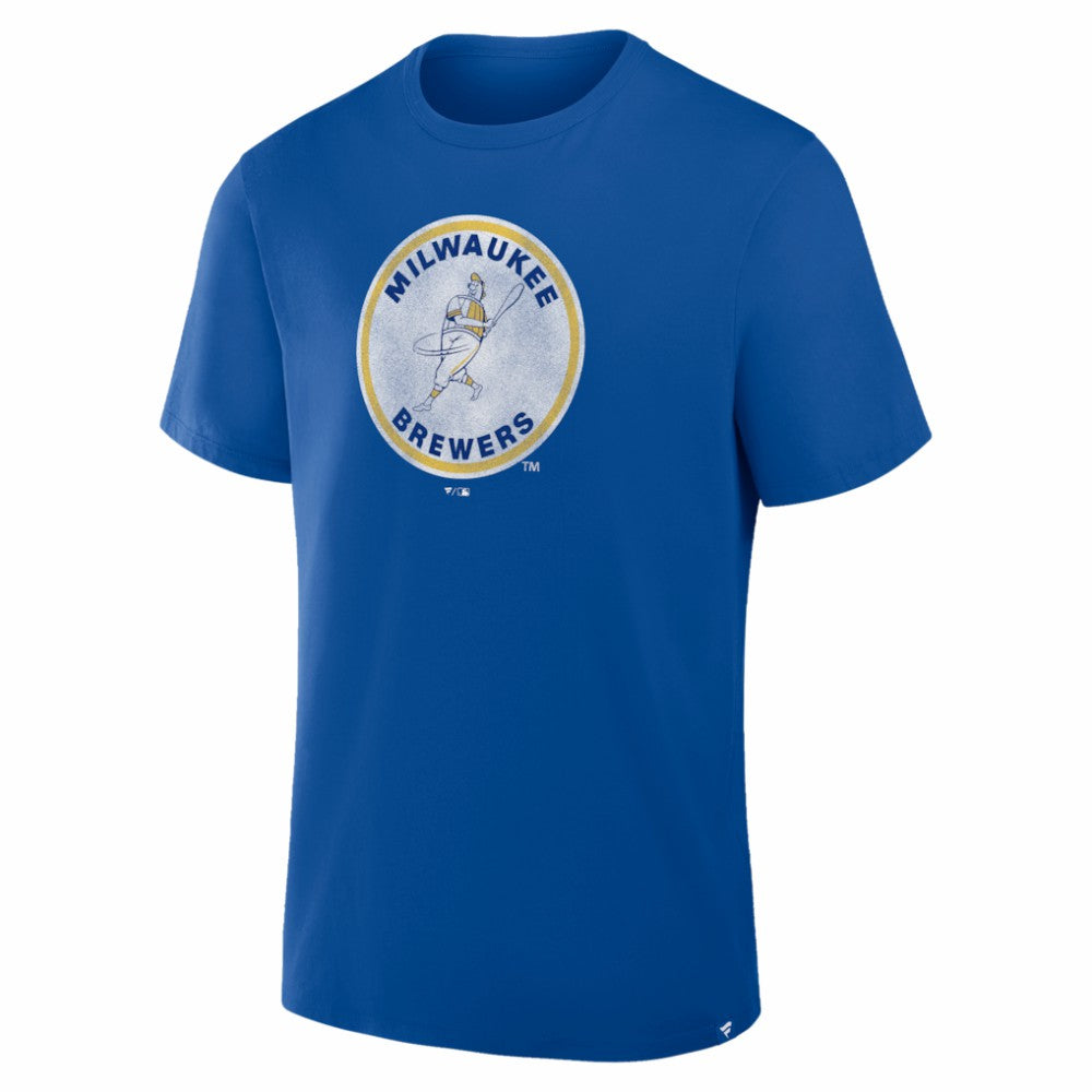 Milwaukee Brewers Fanatics Vintage Logo Legacy T-Shirt for sale