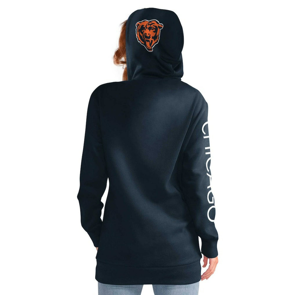 Chicago Bears G-III 4Her by Carl Banks Women's Extra Inning Pullover Hoodie - Navy - NFL
