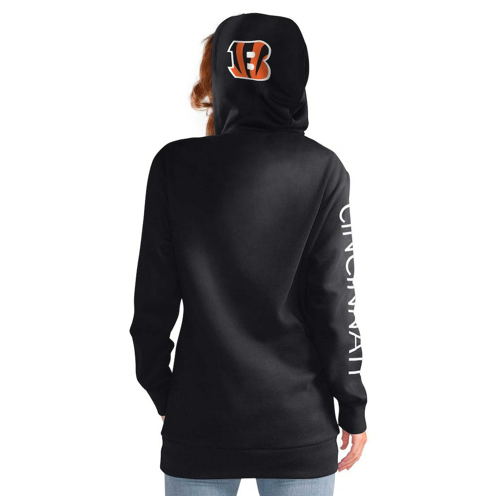 Cincinnati Bengals G-III 4Her by Carl Banks Women's Extra Inning Pullover Hoodie - Black - NFL