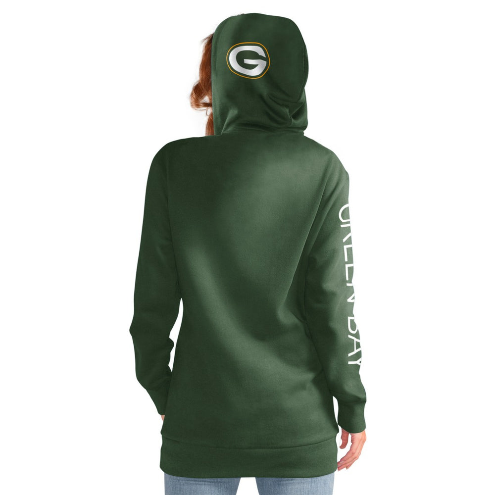 Green Bay Packers G-III 4Her by Carl Banks Women's Extra Inning Pullover Hoodie - Green - NFL