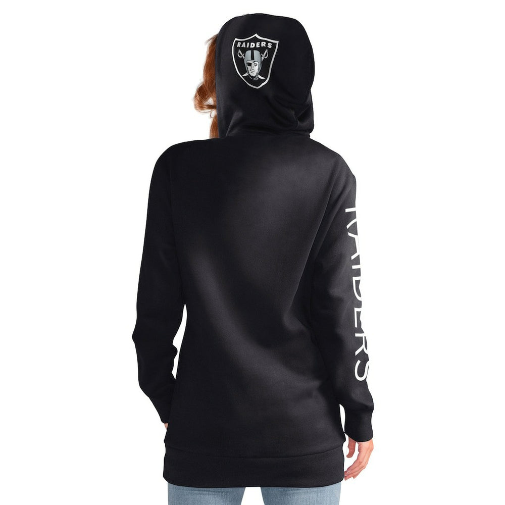Las Vegas Raiders G-III 4Her by Carl Banks Women's Extra Inning Pullover Hoodie - Black - NFL
