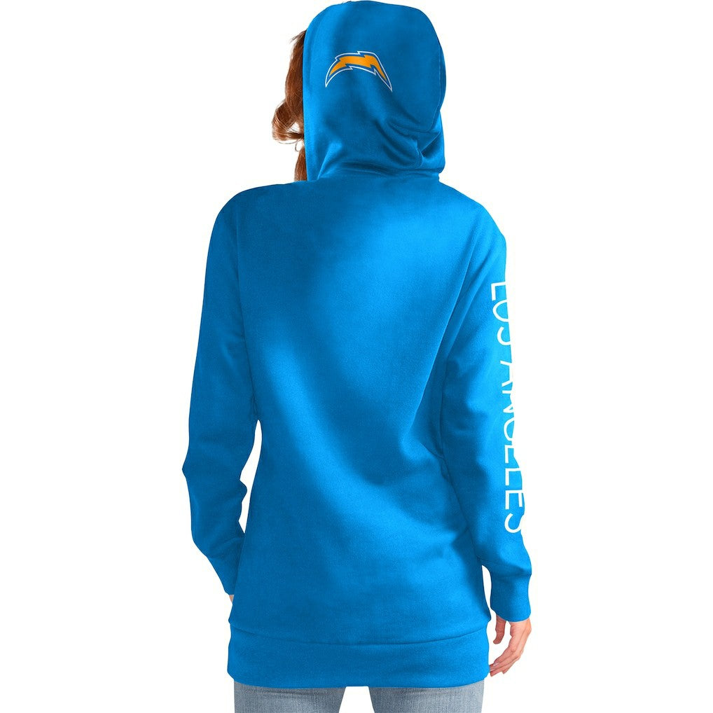 Los Angeles Chargers G-III 4Her by Carl Banks Women's Extra Inning Pullover Hoodie - Powder Blue - NFL