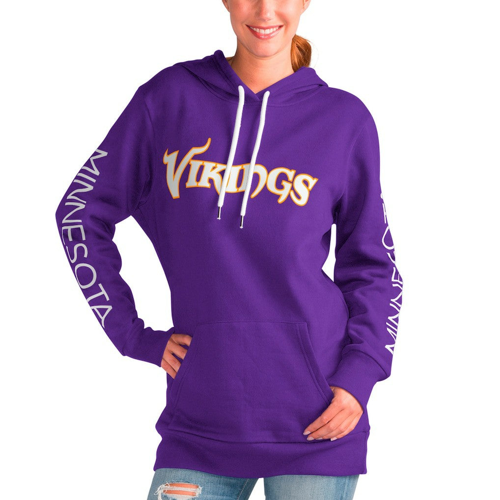 Minnesota Vikings G-III 4Her by Carl Banks Women's Extra Inning Pullover Hoodie - Purple - NFL