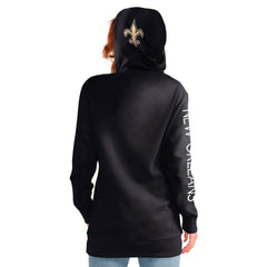 New Orleans Saints G-III 4Her by Carl Banks Women's Extra Inning Pullover Hoodie - Black - NFL