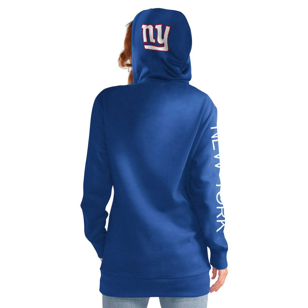 New York Giants G-III 4Her by Carl Banks Women's Extra Inning Pullover Hoodie - Royal - NFL