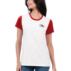 Kansas City Chiefs G-III 4Her by Carl Banks Women's Fashion Illustration T-Shirt - White/Red - NFL