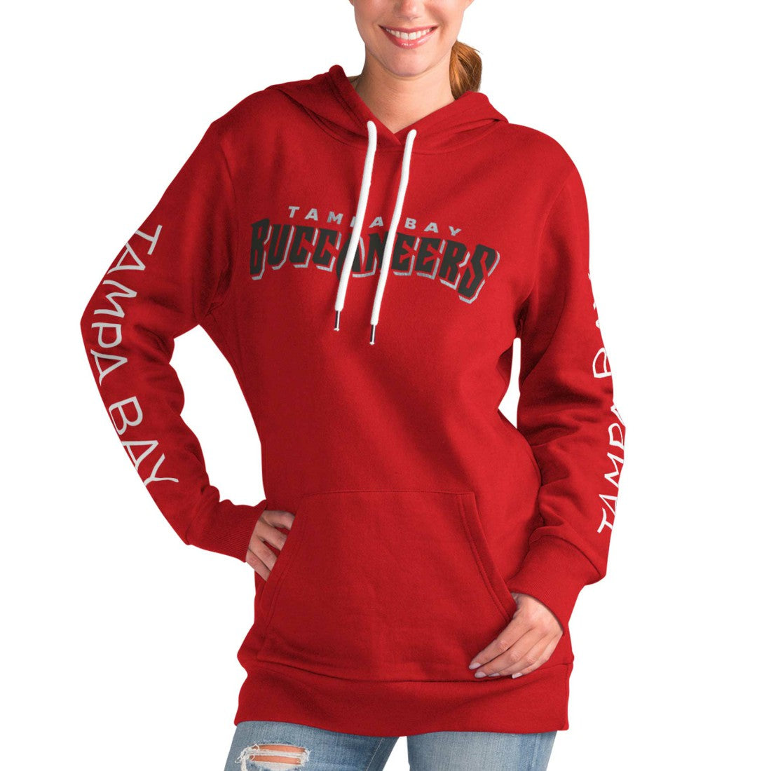 Tampa Bay Buccaneers G-III 4Her by Carl Banks Women's Extra Inning Pullover Hoodie - Red - NFL