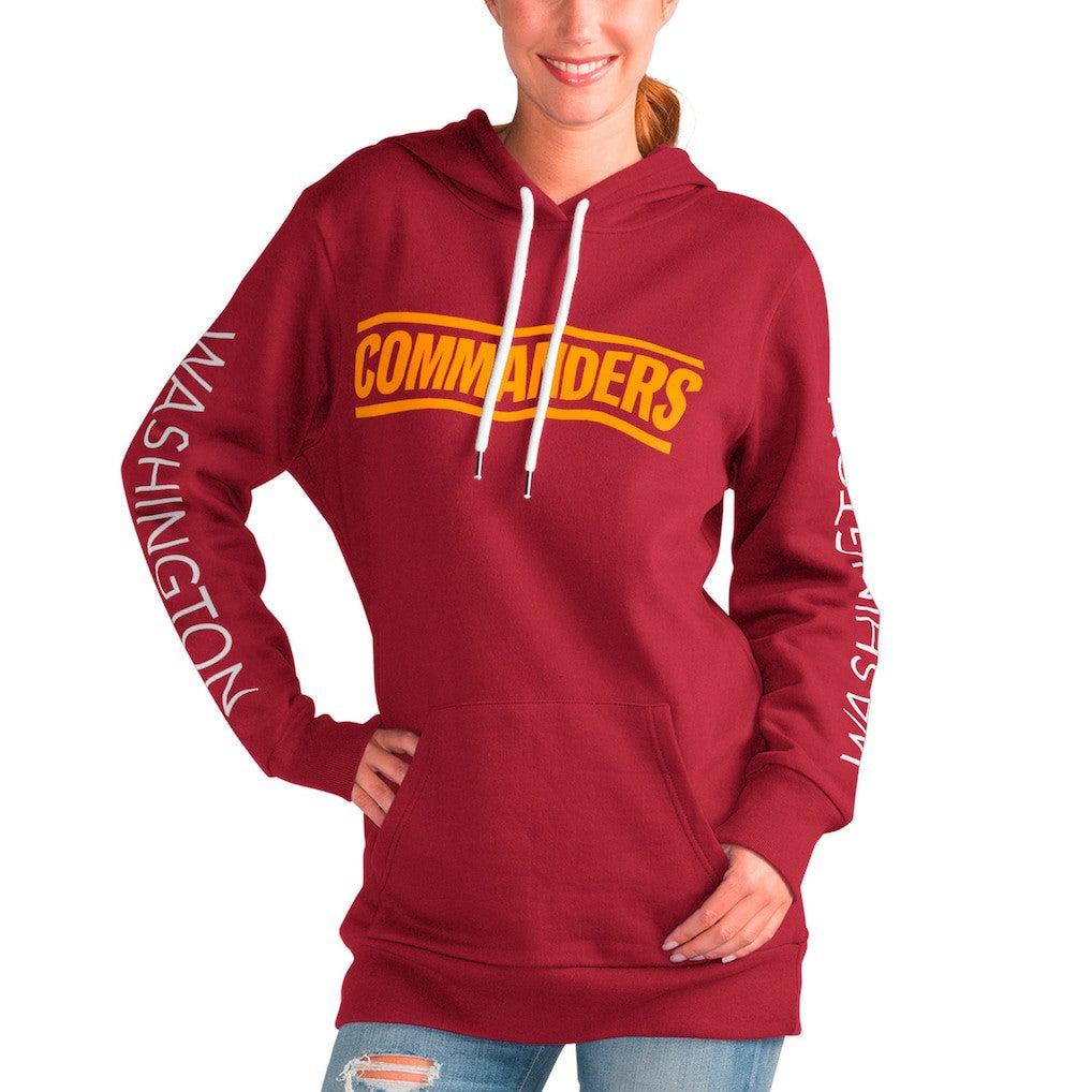 Washington Commanders G-III 4Her by Carl Banks Women's Extra Inning Pullover Hoodie - Burgundy - NFL