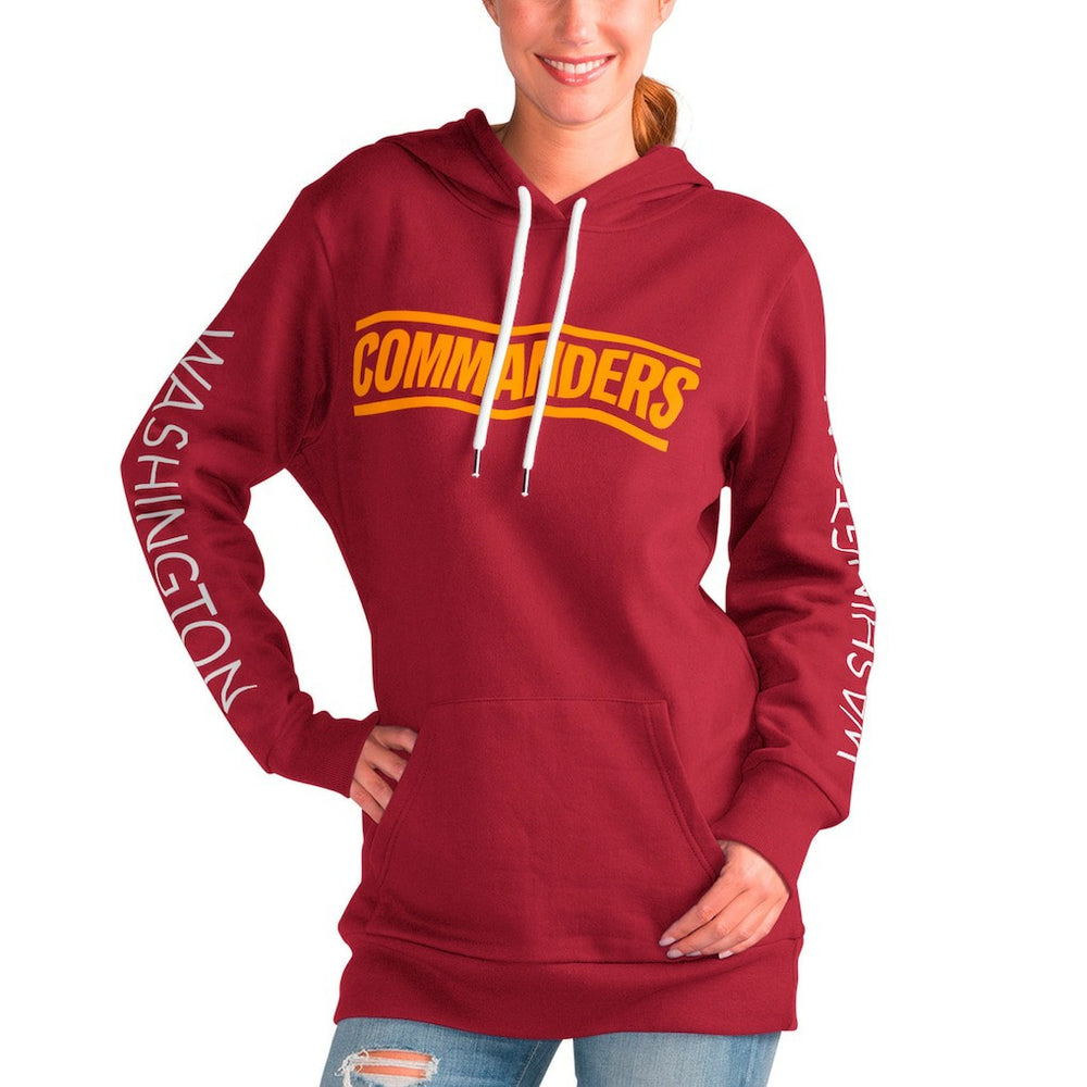 Washington Commanders G-III 4Her by Carl Banks Women's Extra Inning Pullover Hoodie - Burgundy - NFL