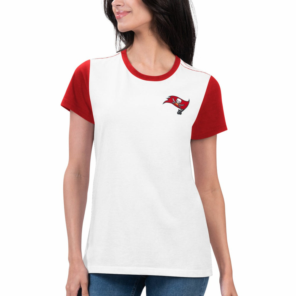 Tampa Bay Buccaneers G-III 4Her by Carl Banks Women's Fashion Illustration T-Shirt - White/Red - NFL