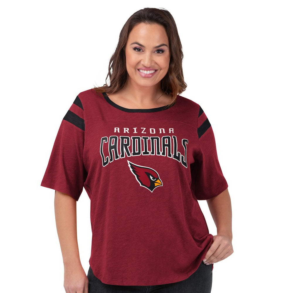 Arizona Cardinals G-III 4Her by Carl Banks Women's Plus Size Linebacker T-Shirt - Cardinal - NFL