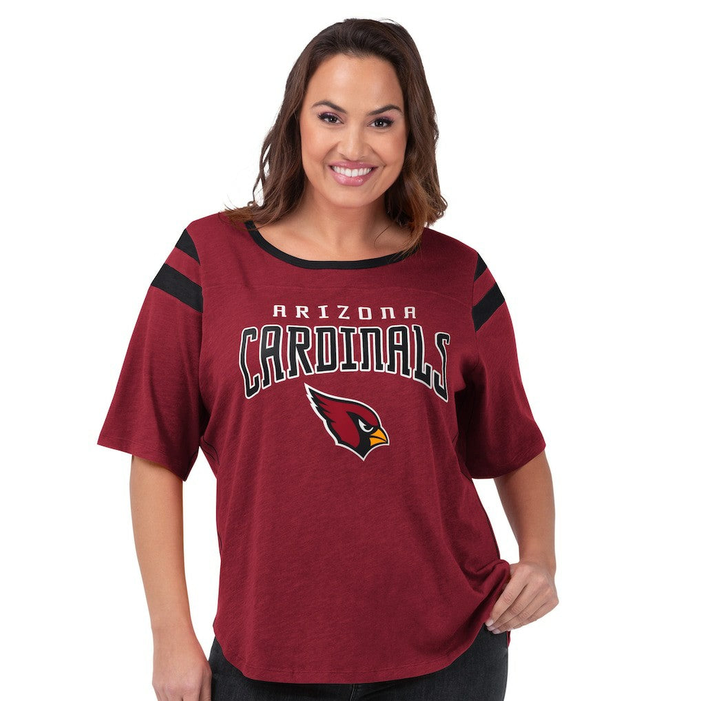 Arizona Cardinals G-III 4Her by Carl Banks Women's Plus Size Linebacker T-Shirt - Cardinal - NFL