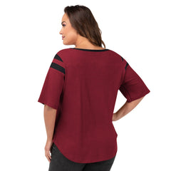 Arizona Cardinals G-III 4Her by Carl Banks Women's Plus Size Linebacker T-Shirt - Cardinal - NFL