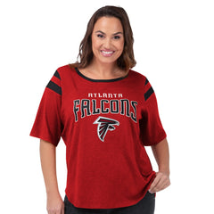 Atlanta Falcons G-III 4Her by Carl Banks Women's Plus Size Linebacker T-Shirt - Red - NFL