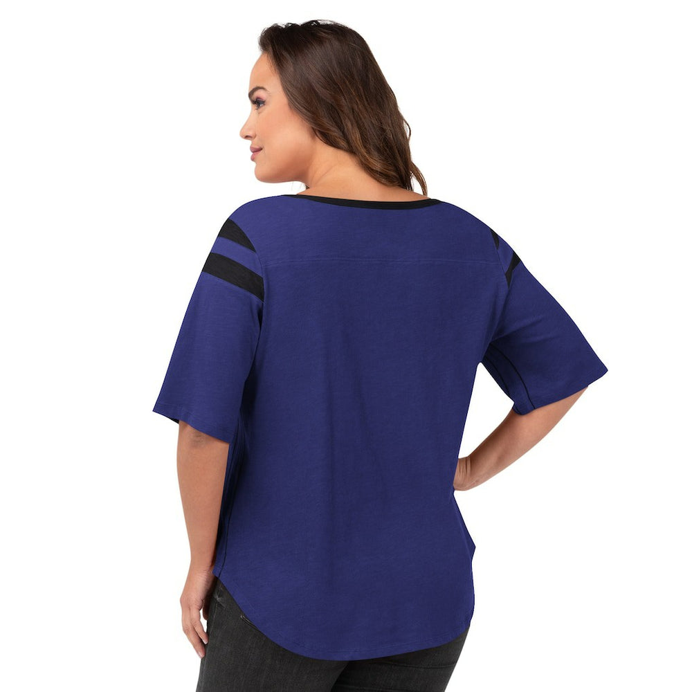 Baltimore Ravens G-III 4Her by Carl Banks Women's Plus Size Linebacker T-Shirt - Purple - NFL