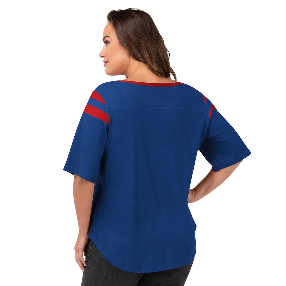 Buffalo Bills G-III 4Her by Carl Banks Women's Plus Size Linebacker T-Shirt - Royal - NFL