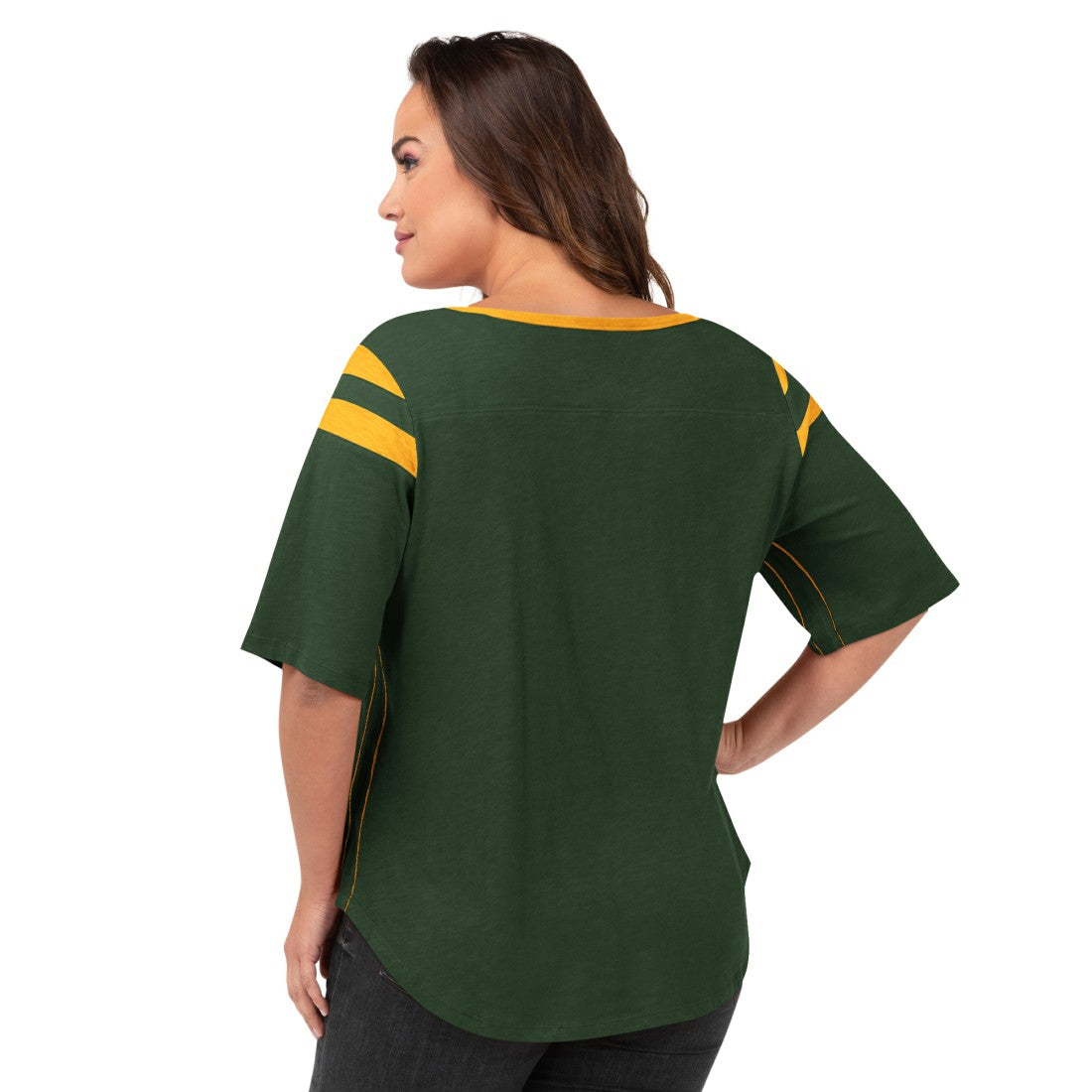 Green Bay Packers G-III 4Her by Carl Banks Women's Plus Size Linebacker T-Shirt - Green - NFL