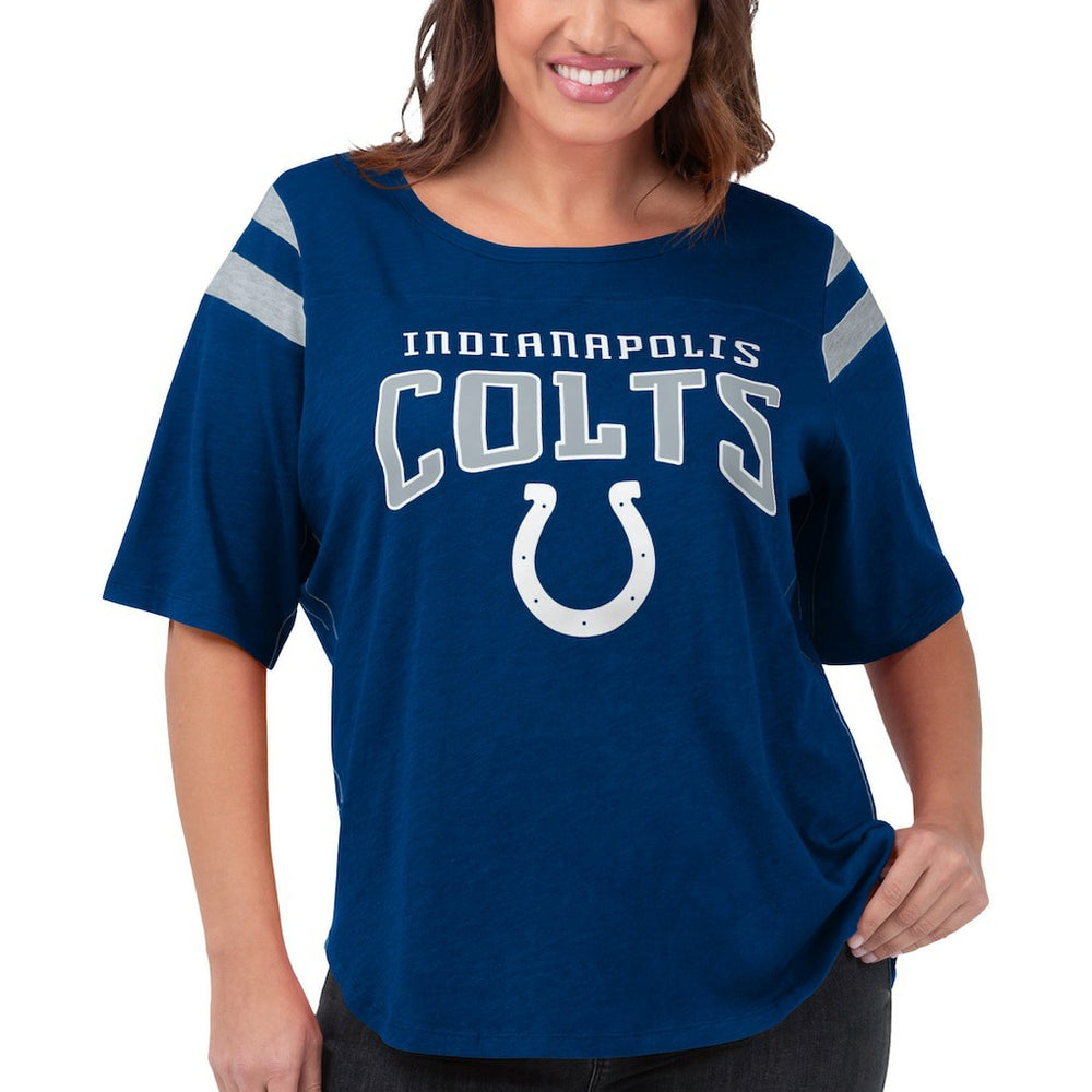 Indianapolis Colts G-III 4Her by Carl Banks Women's Plus Size Linebacker T-Shirt - Royal - NFL