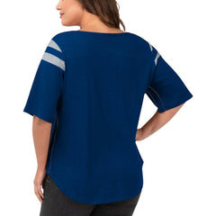 Indianapolis Colts G-III 4Her by Carl Banks Women's Plus Size Linebacker T-Shirt - Royal - NFL