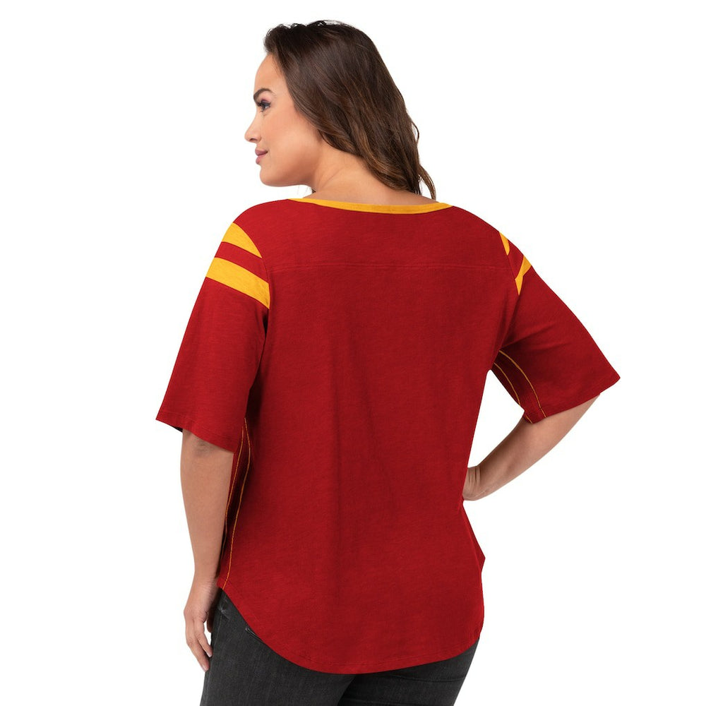 Kansas City Chiefs G-III 4Her by Carl Banks Women's Plus Size Linebacker T-Shirt - Red - NFL