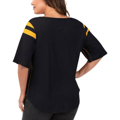 Pittsburgh Steelers G-III 4Her by Carl Banks Women's Plus Size Linebacker T-Shirt - Black - NFL