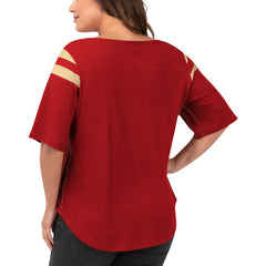 San Francisco 49ers G-III 4Her by Carl Banks Women's Plus Size Linebacker T-Shirt - Red - NFL