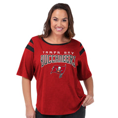 Tampa Bay Buccaneers G-III 4Her by Carl Banks Women's Plus Size Linebacker T-Shirt - Red - NFL