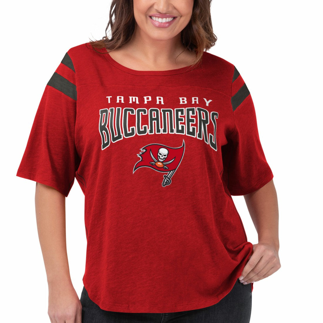 Tampa Bay Buccaneers G-III 4Her by Carl Banks Women's Plus Size Linebacker T-Shirt - Red - NFL